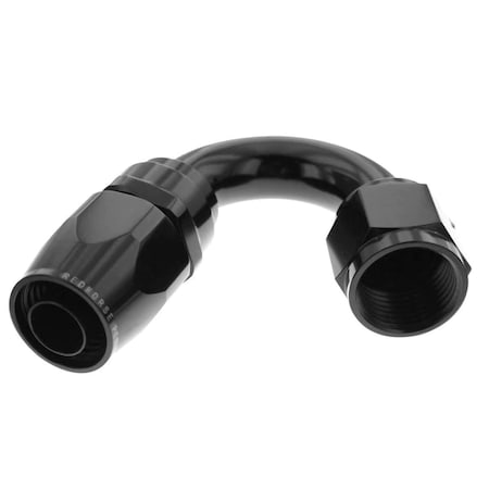 Red Horse Performance -08 150 DEGREE FEMALE ALUMINUM HOSE END - BLACK 1150-08-2